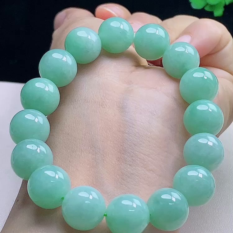 缅甸翡翠手串玉手串天然玉石A货