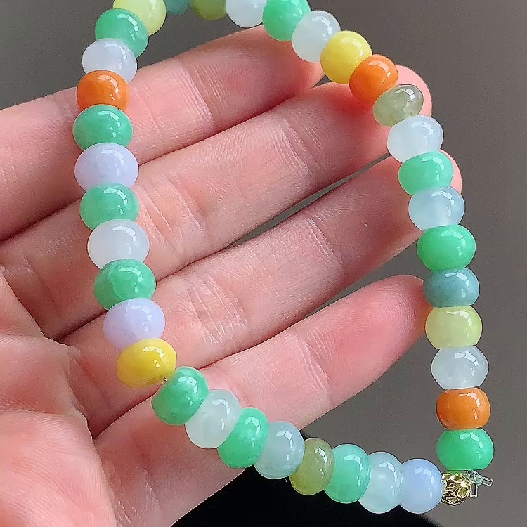缅甸翡翠手串玉手串天然玉石A货
