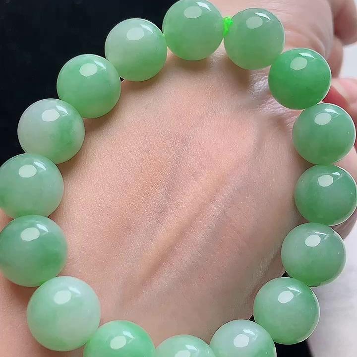 缅甸翡翠手串玉手串天然玉石A货