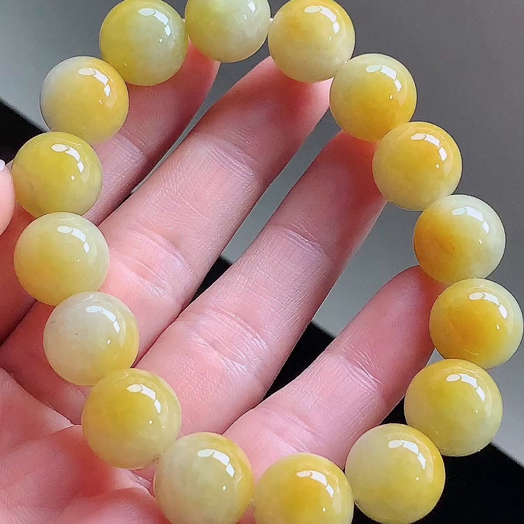 缅甸翡翠手串玉手串天然玉石A货