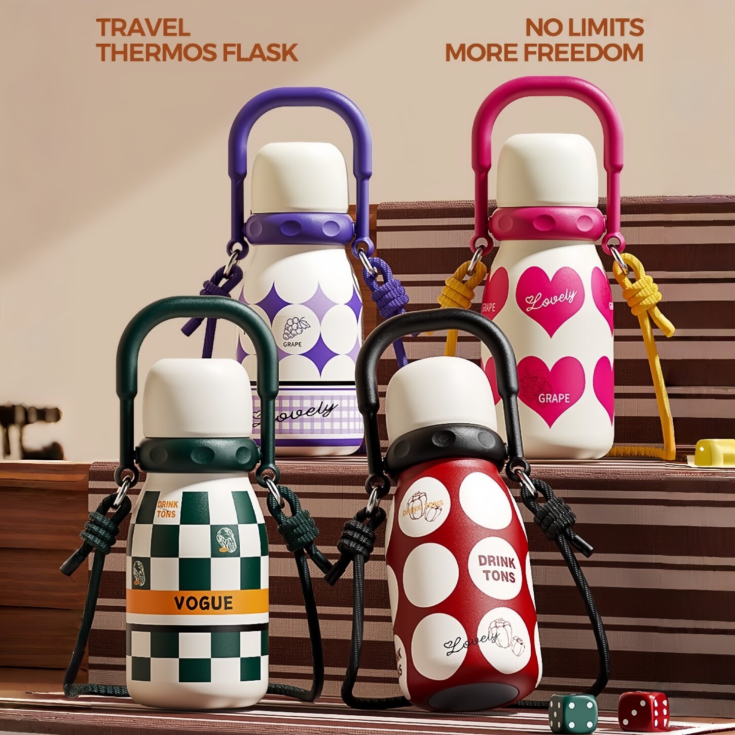 新款高颜值女生316不锈钢保温杯