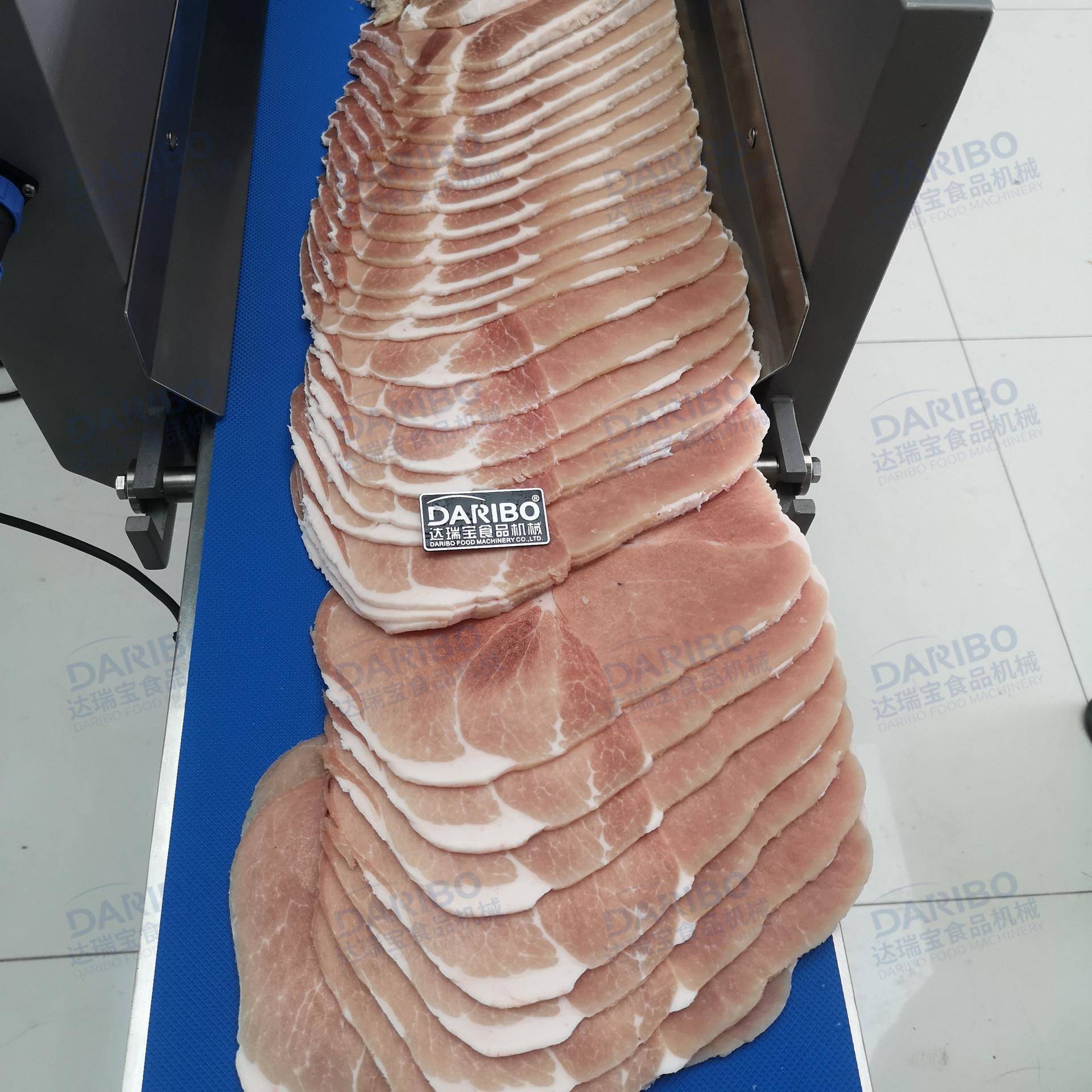 l冷冻梅花肉切片机 砍排机切和牛眼肉切块机 新鲜大排剁块机商用
