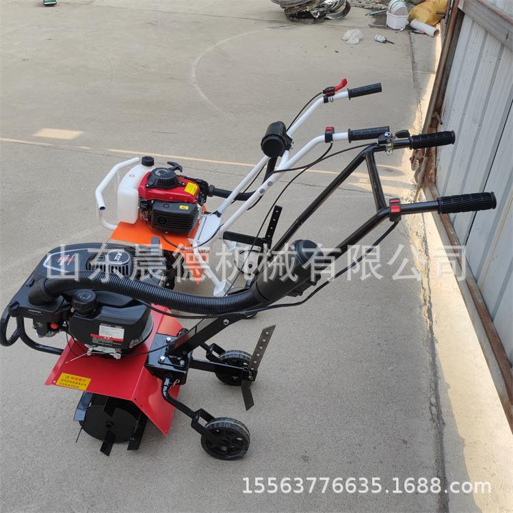 微型汽油除草机 轻便式小型果园松土手扶式松土耕耘机