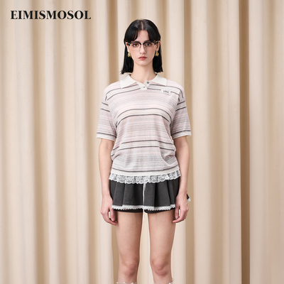 【马思纯 艾米 孙乐言同款】Eimismosol秋冬新款条纹毛针织衫