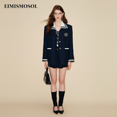 EIMISMOSOL秋冬学院西装 庄达菲&沈月&徐紫茵同款 马甲短裙套装