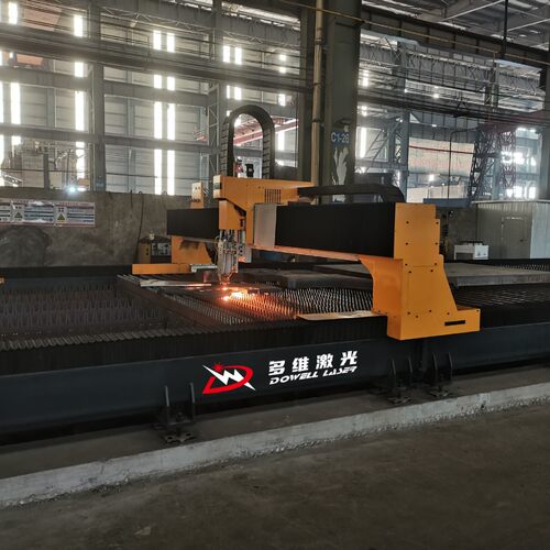 激光火焰复合切割机4000W切200mm厚可在原火焰切割机升级改造