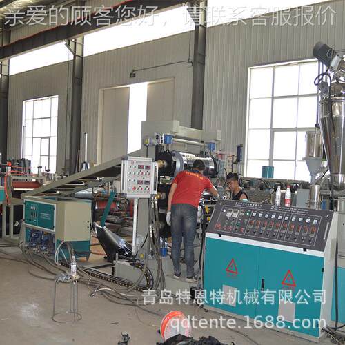 出塑料片塑材设373备SJ65挤机青岛P机P片材机料塑料挤出