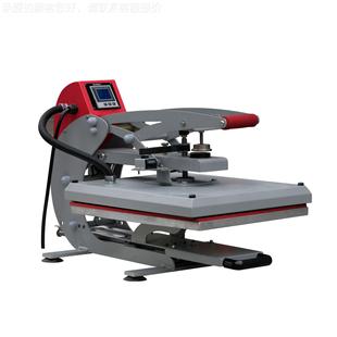 自动磁力高印压烫画自动磁力 机平板高压衣lo服go烫机热转 抽拉式