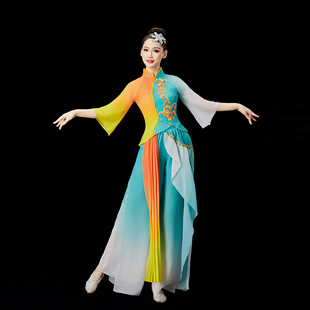 风万恋胶州秧歌丰收演出服女新款立领广场舞扇子舞蹈服古典舞套装