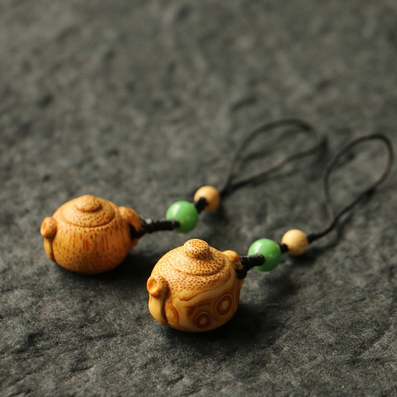 【把把壶】几十年满钉老竹根纯手工精工雕刻制作 竹根雕把件挂件