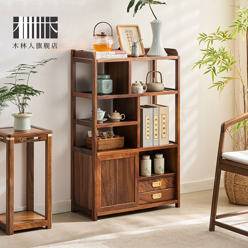 中式博古架实木中式茶柜茶具茶叶置物架多宝阁整装茶架茶室收纳柜,住宅家具,多宝格/博古架,淘宝优惠券,粉丝福利购,淘宝优惠卷