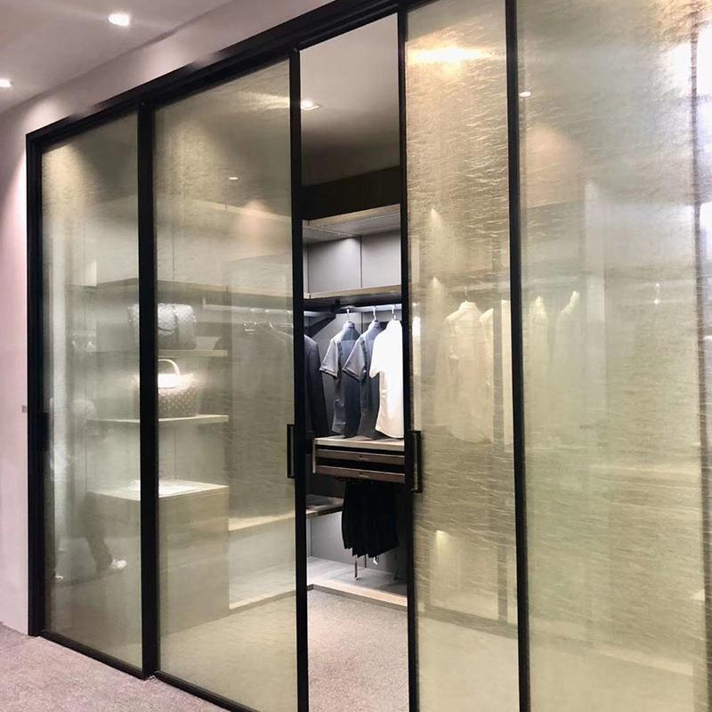 厂家直销感应重叠门点动玻璃门电机整套机组电动门平移门自动门