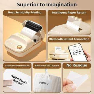 熟食标签打印机小型家用手持式 蓝牙热不干胶不干胶标签价格 便携式
