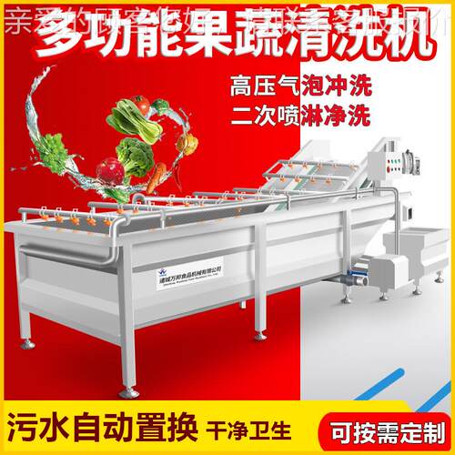 卷心家洗菜清洗 生产厂蔬菜QOS加工油白菜清洗机 全自动番椒机清