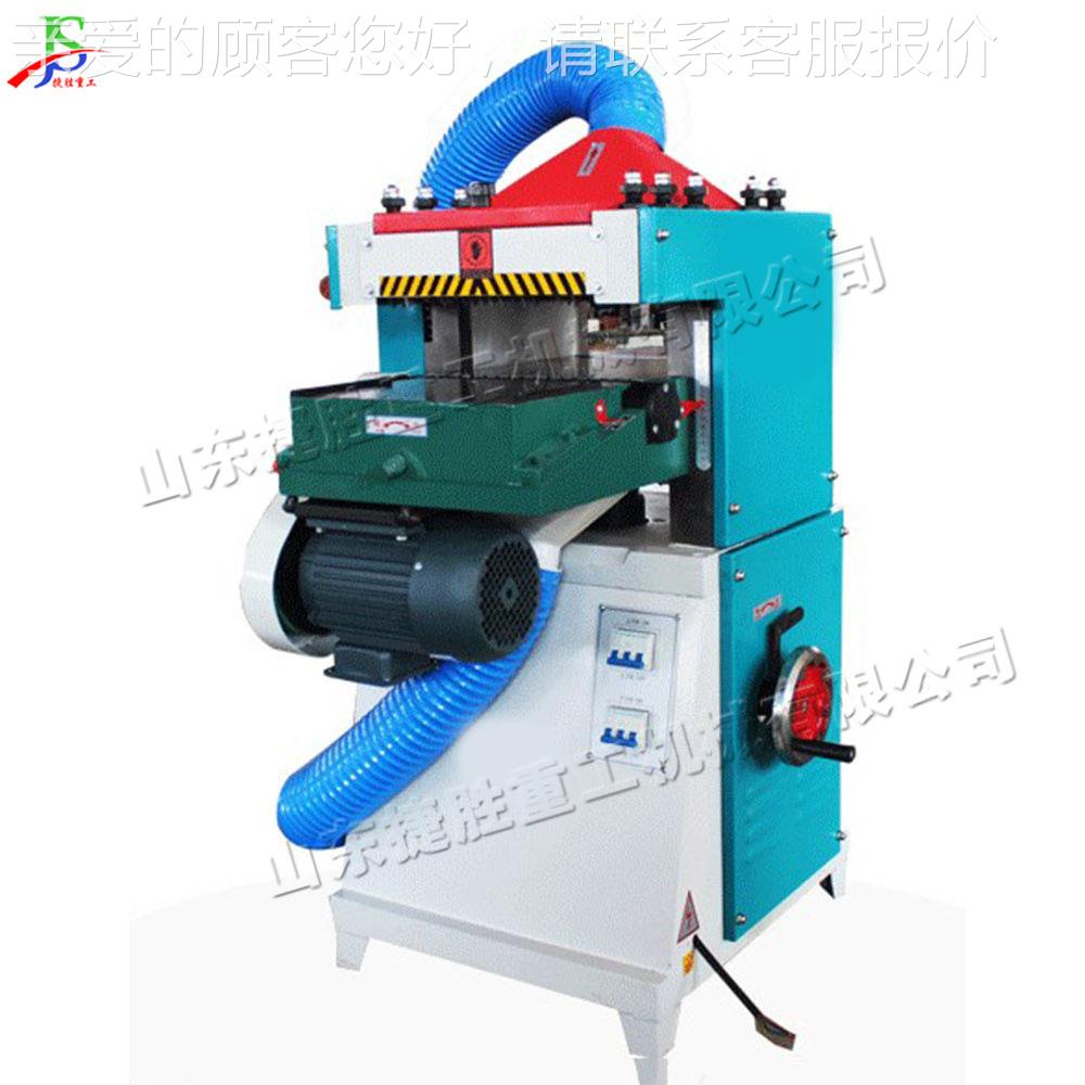 js-scf-6电双面动材压刨机 小型木板材刨设备 工业用木厚度刨平压