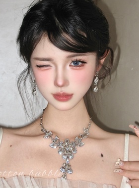 千金公主生日项链晚礼服夸张高级