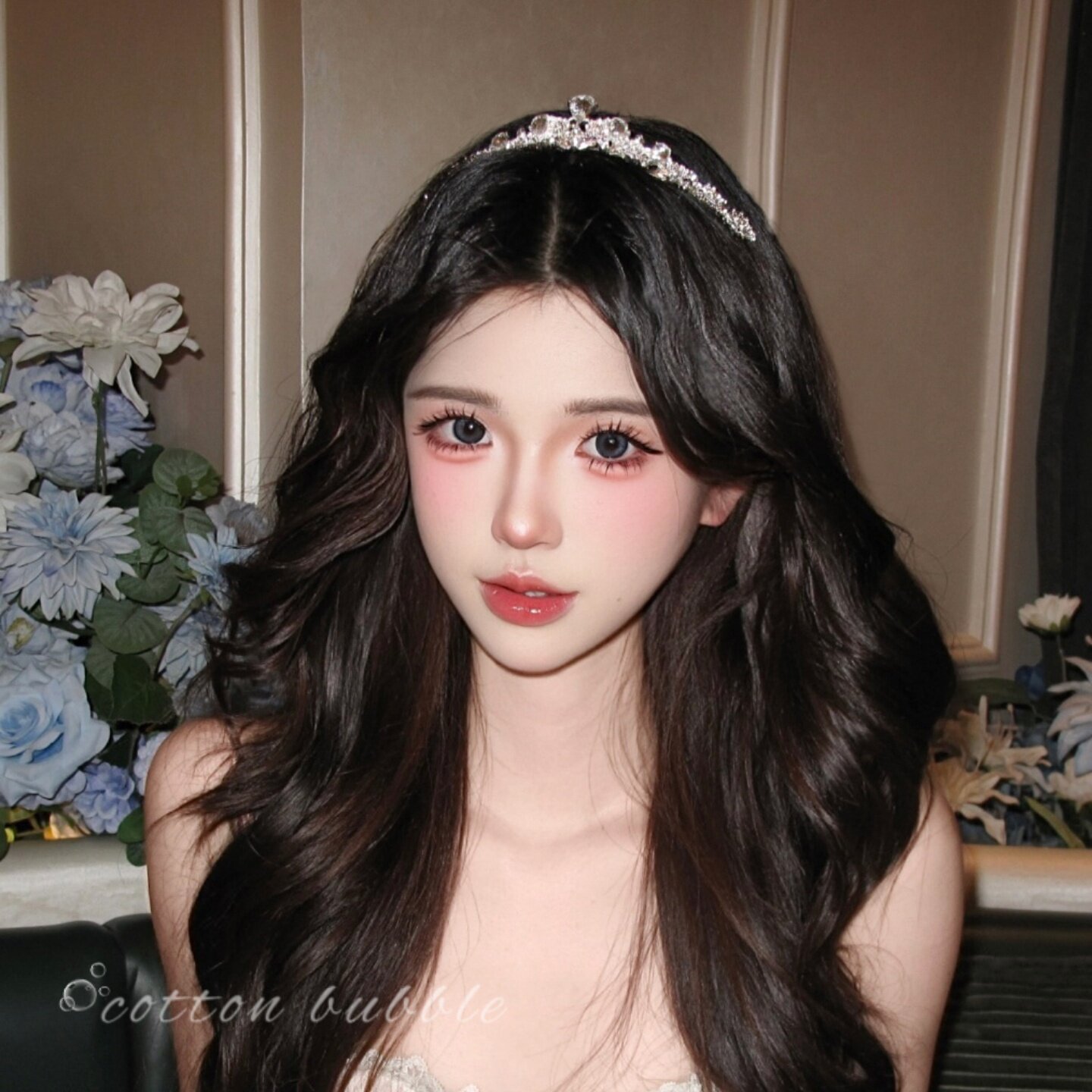 闪闪水钻公主皇冠发箍生日头饰女十八岁高级王冠头箍富家千金发饰