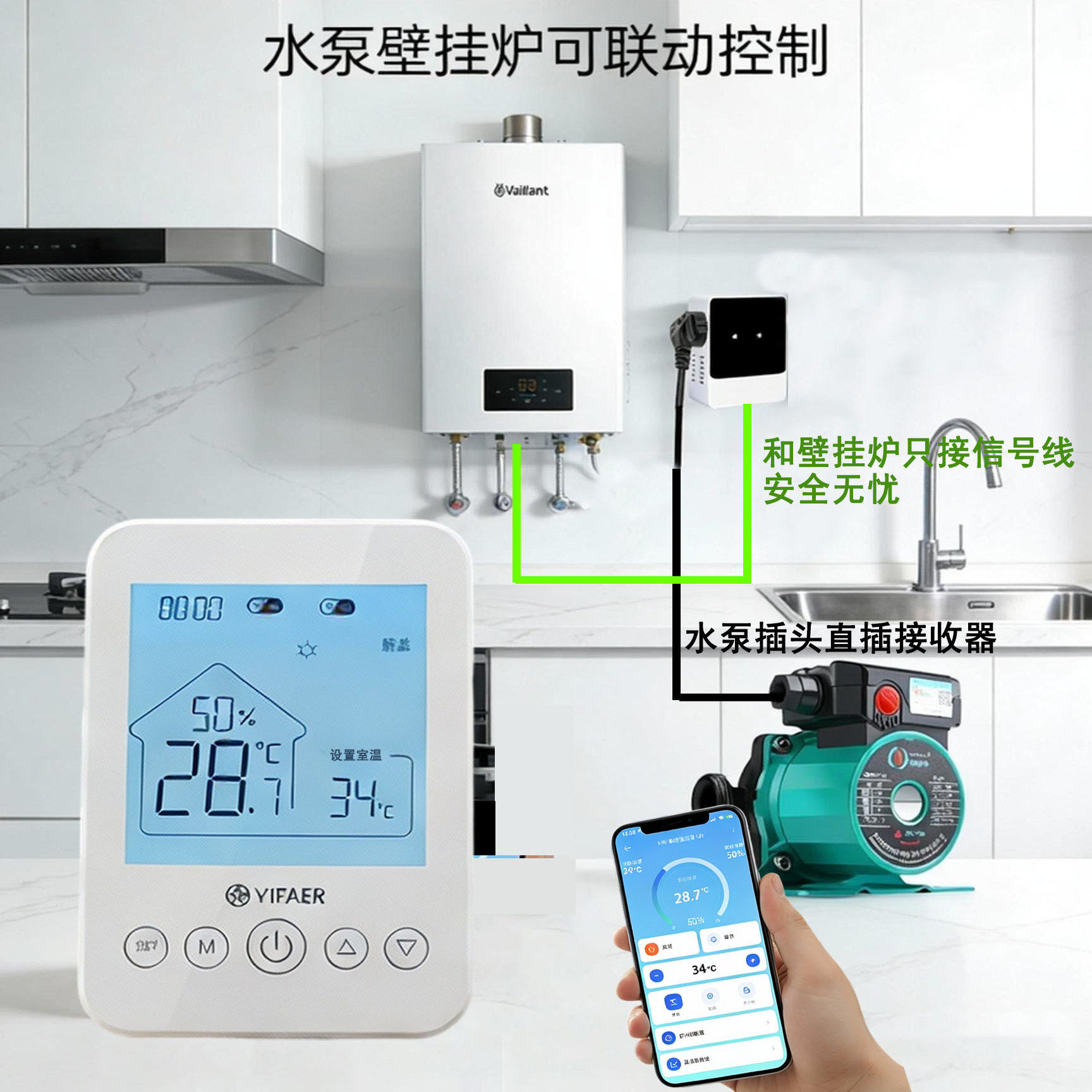 可联动外置水泵同步控制