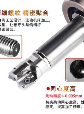 钨钢防震刀杆硬质合金抗震锁牙式刀杆刀头CNCP数控加工中心铣刀杆