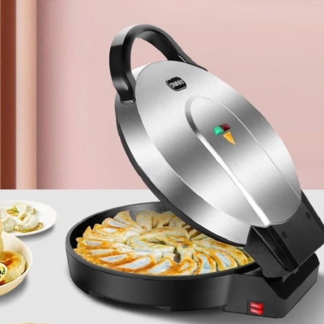 新款商用加大加深悬浮式电饼铛大口径双面加热烙饼薄饼机煎饼锅40