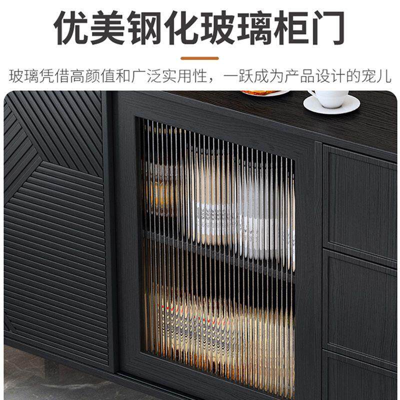 餐边柜轻奢木质靠墙一体