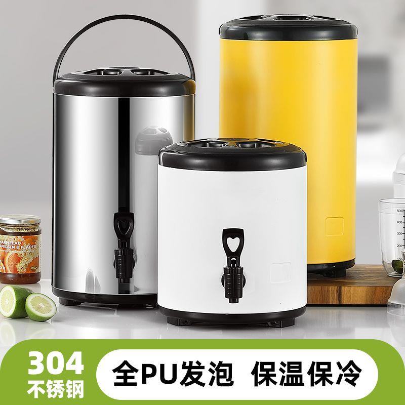 不锈钢双层奶茶桶保温商图片