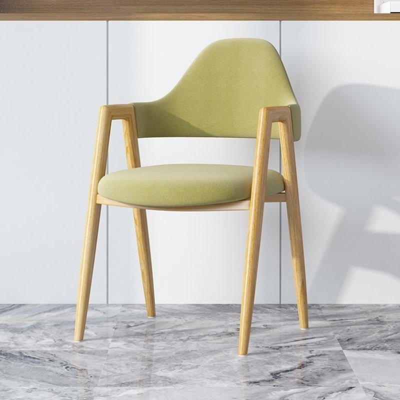 铁艺仿实木a字椅餐椅家用靠背椅卧室书桌写字椅简约现代奶茶店椅