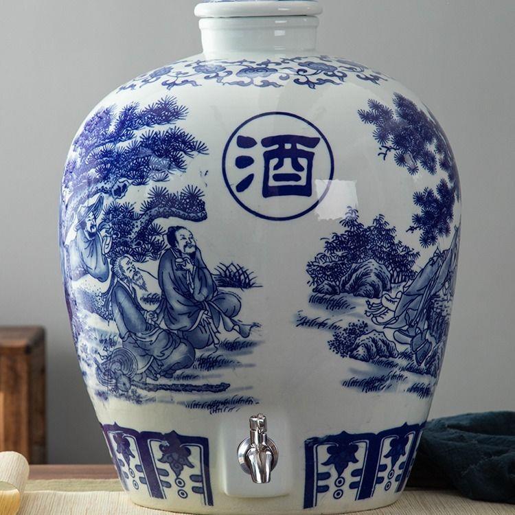 景德镇陶瓷酒坛密封存酒