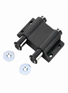 磁吸圆形单触开放式门碰 磁力型 C-107-W-1/C-107-1 ABS树脂 黑色