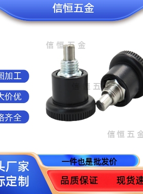 GN822.6带定止位ZAC70 72简易紧凑小型旋钮柱塞定位销 迷你分度销