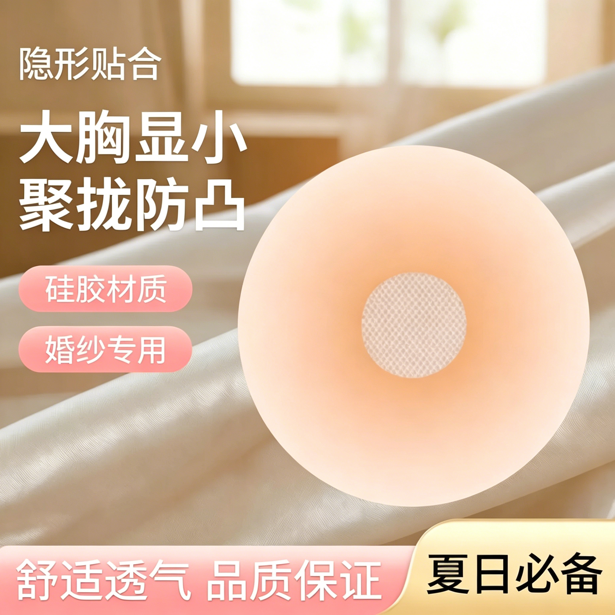夏季超薄隐形防凸点胸贴