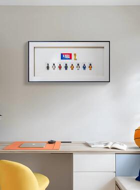 S4052G现代积木NBA实物装饰画画轻奢客厅玄关卧室床头挂画画球员3
