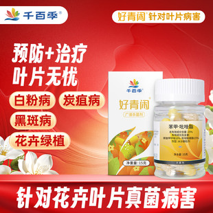 千百季好青闲苯甲吡唑酯植物杀菌剂白粉病月季兰花黑斑炭疽花卉药