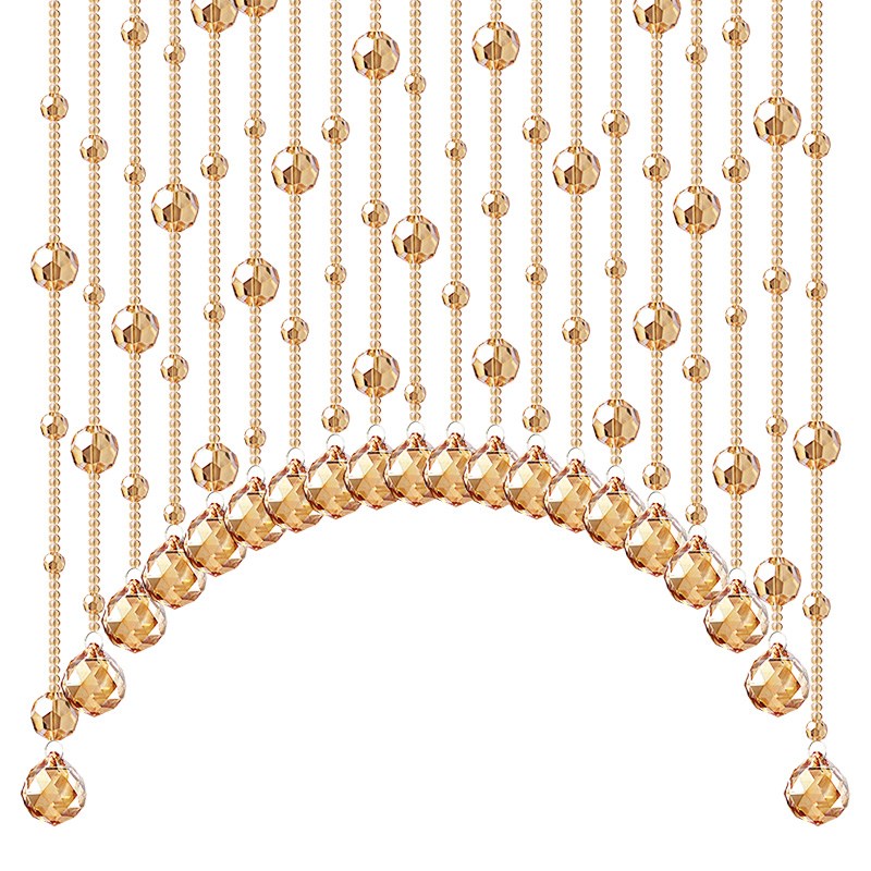 珠帘门帘客厅餐厅水晶帘欧式走廊过道装饰帘玄关屏风网红挂帘珠链