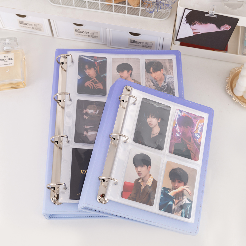 追星收纳家四宫格九宫格卡册紧凑型卡页外壳渐变色小卡收纳册活页