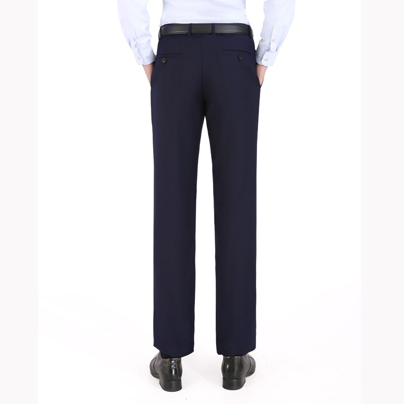 中国移动工作服男装西裤职业直筒西装裤工作裤制服裤工装裤藏青蓝