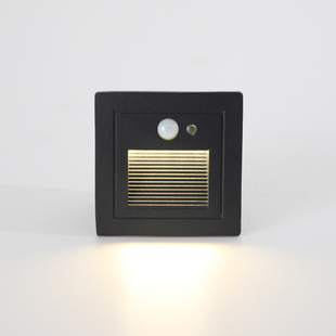 led地脚灯嵌入式踏步灯感应墙角灯户外台阶灯明装楼梯走廊装饰灯