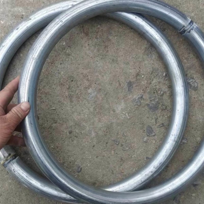 钢管铁圈圈圆环46分1寸镀锌管圆管铁环铁艺护栏304不锈钢管空心圈
