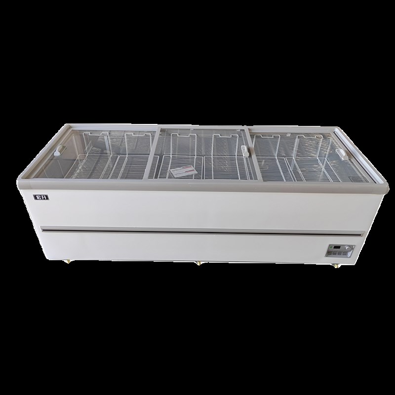 超低温展示冰柜商用大容量岛柜卧式冷柜保鲜冷冻两用冷藏