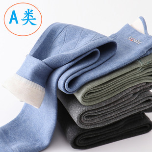 男童卫生裤 儿童保暖裤 男孩内穿加绒加厚棉裤 打底裤 中童绒 德绒薄款