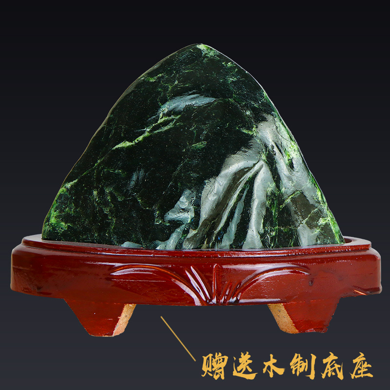 天然玉石原石墨玉石敢当天然补角石头室内外靠山客厅玄关装饰摆件