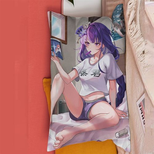 原神雷电将军周边抱枕雷神巴尔泽布动漫枕头二次元周边长条靠枕垫