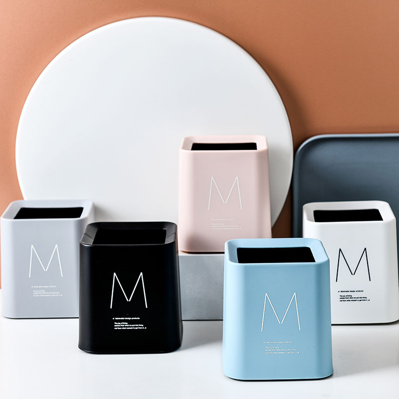 桌面垃圾桶迷你家用可爱办公室桌上床头收纳桶轻奢创意小号餐桌盒