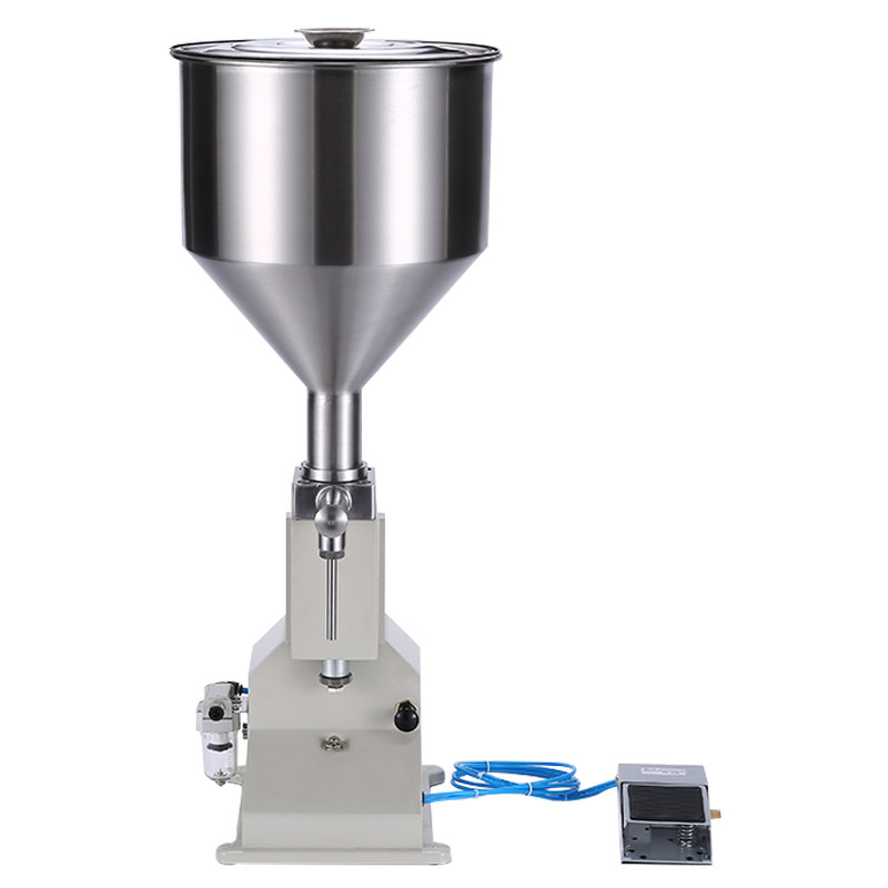 液体灌装机气动定量小型膏体蜂蜜辣椒油酱料分装机牛奶手动灌装机