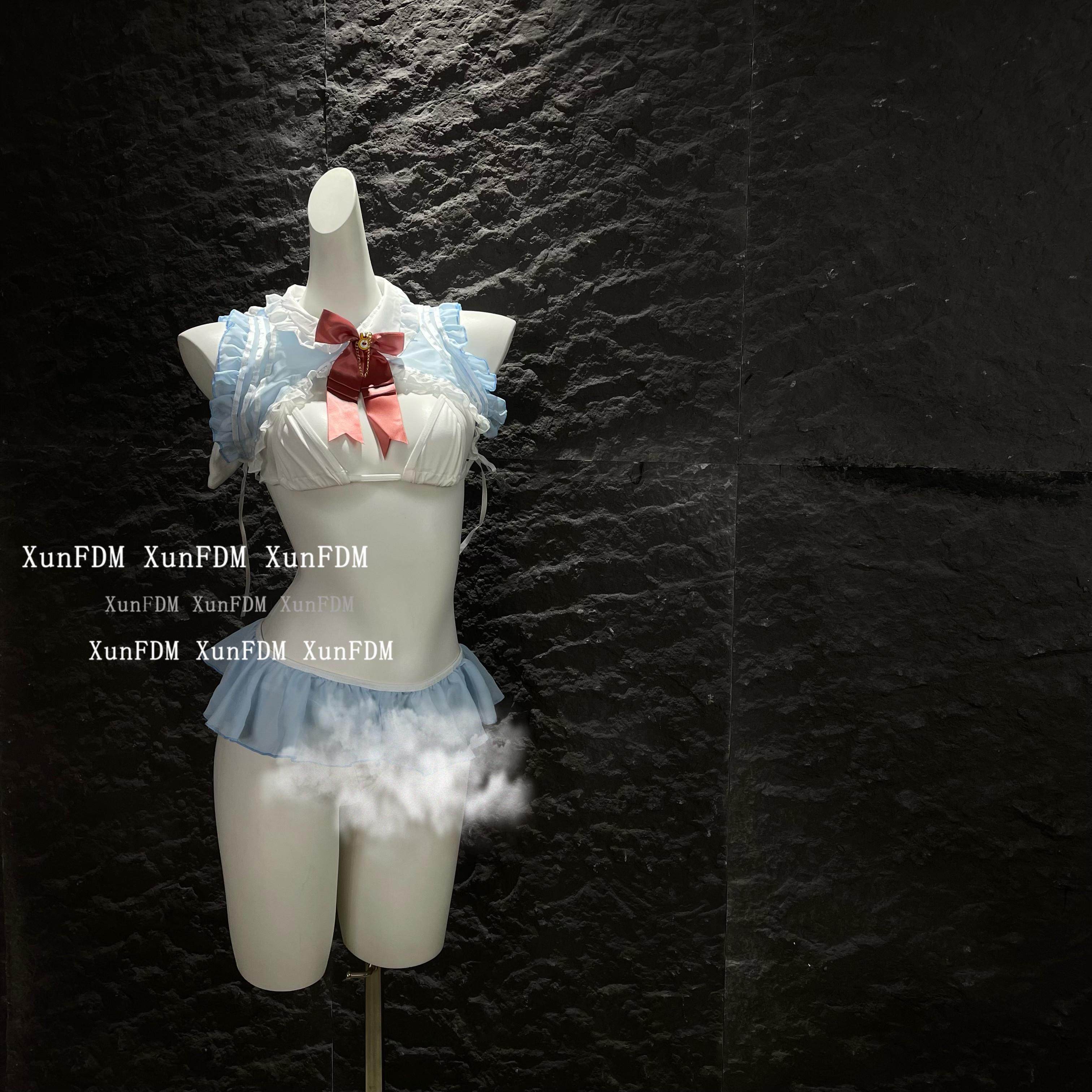 驯服的猫 「可爱兔兔」性感木耳边兔子蝴蝶结文胸套装,女士内衣/男士内衣/家居服,文胸套装,淘宝优惠券,粉丝福利购,淘宝优惠卷