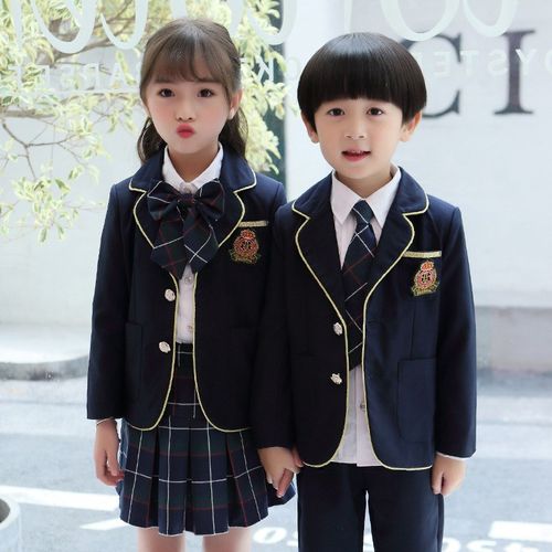 幼儿园园服春秋装英伦风西装三件套儿童秋冬季校服套装小学生班服