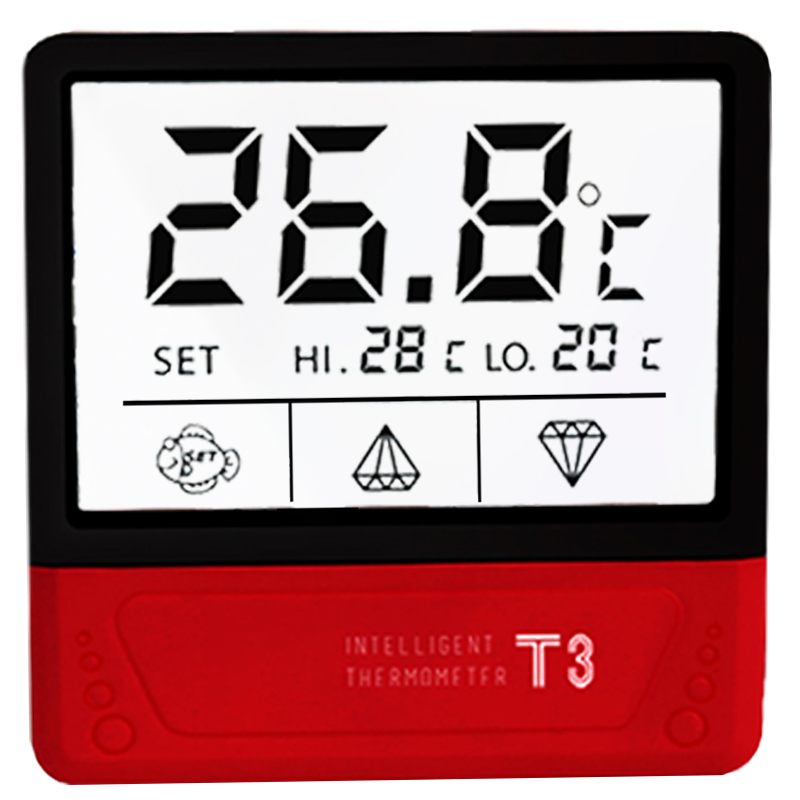 老鱼匠温度计t3电池数显电子缸外贴片式高精度背胶条T5智能老渔匠