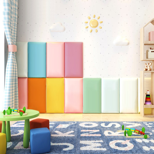 儿童防撞墙贴软包自粘墙体墙面装饰床头板软包护墙贴榻榻米墙围贴
