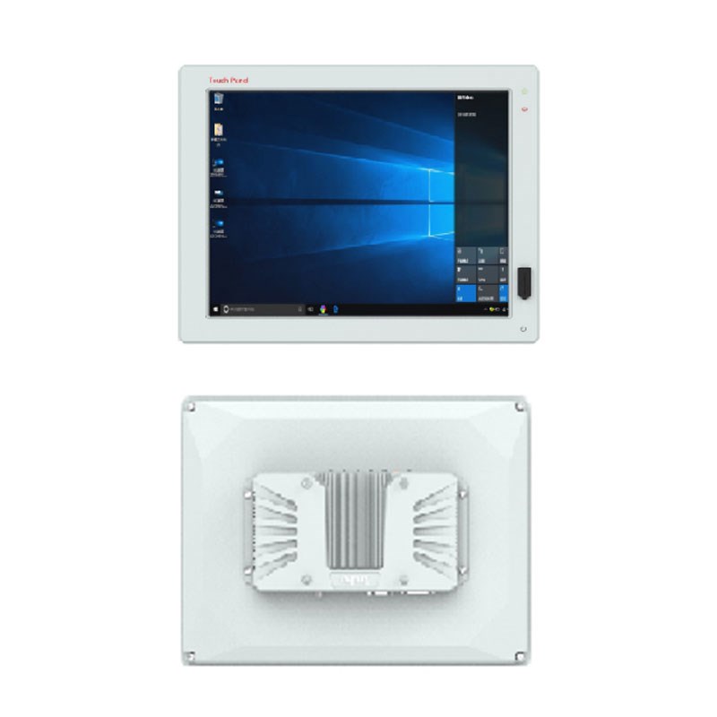 12寸无风扇工业平板电脑 P12R-E5 J1900板载4G 电阻屏双网口2串口