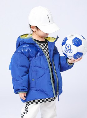 女童宝宝羽绒服短款加厚冬季新款儿童羽绒服男小童外套22822